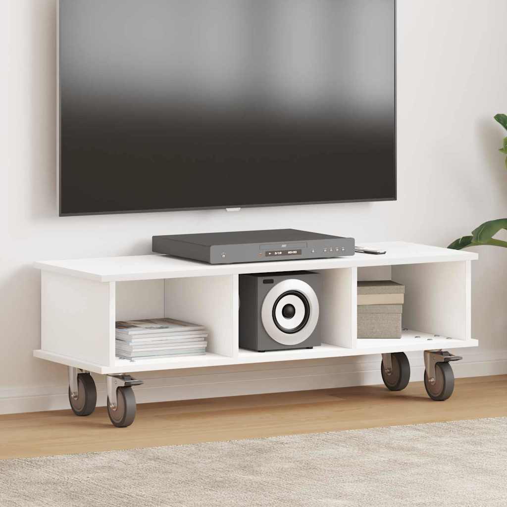 891032_1.jpg vidaXL TV stolík Biela 100 x 35 x 35 cm Kompozitné drevo – Obrázok 1