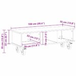 vidaXL TV stolík Biela 100 x 35 x 35 cm Kompozitné drevo – Obrázok 11