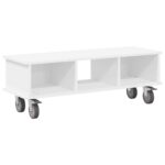 vidaXL TV stolík Biela 100 x 35 x 35 cm Kompozitné drevo – Obrázok 2