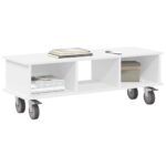 vidaXL TV stolík Biela 100 x 35 x 35 cm Kompozitné drevo – Obrázok 3
