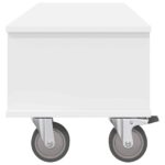 vidaXL TV stolík Biela 100 x 35 x 35 cm Kompozitné drevo – Obrázok 6