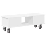 vidaXL TV stolík Biela 100 x 35 x 35 cm Kompozitné drevo – Obrázok 7