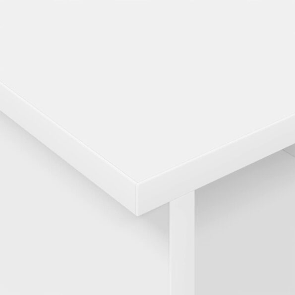 vidaXL TV stolík Biela 100 x 35 x 35 cm Kompozitné drevo – Obrázok 8