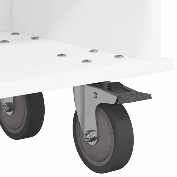 vidaXL TV stolík Biela 100 x 35 x 35 cm Kompozitné drevo – Obrázok 9