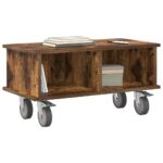vidaXL TV stolík Dymová dub 68,5 x 35 x 35 cm Kompozitné drevo – Obrázok 3