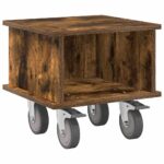 vidaXL TV stolík Dymová dub 37 x 35 x 35 cm Kompozitné drevo – Obrázok 2