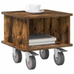vidaXL TV stolík Dymová dub 37 x 35 x 35 cm Kompozitné drevo – Obrázok 3