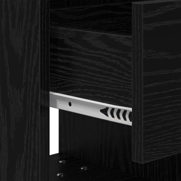 vidaXL Nočný stolík 2 pcs Čierny dub 40,5 x 40 x 48 cm – Obrázok 12