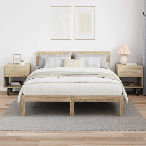 vidaXL Nočný stolík 2 pcs Sonoma dub 40,5 x 40 x 48 cm – Obrázok 4