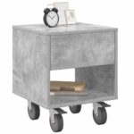 vidaXL Nočný stolík 2 pcs Betónová šedá 40,5 x 40 x 48 cm – Obrázok 3