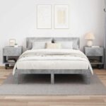 vidaXL Nočný stolík 2 pcs Betónová šedá 40,5 x 40 x 48 cm – Obrázok 4