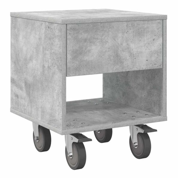 vidaXL Nočný stolík 2 pcs Betónová šedá 40,5 x 40 x 48 cm – Obrázok 5