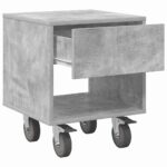 vidaXL Nočný stolík 2 pcs Betónová šedá 40,5 x 40 x 48 cm – Obrázok 6