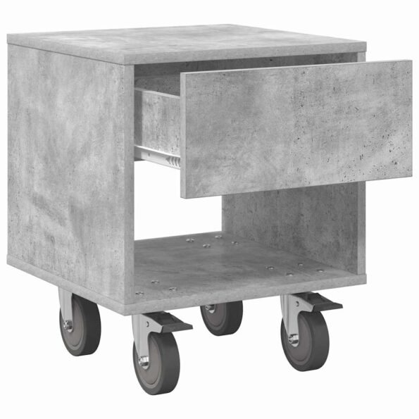 vidaXL Nočný stolík 2 pcs Betónová šedá 40,5 x 40 x 48 cm – Obrázok 6