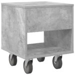 vidaXL Nočný stolík 2 pcs Betónová šedá 40,5 x 40 x 48 cm – Obrázok 9