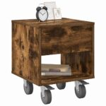 vidaXL Nočný stolík 2 pcs Dymová dub 40,5 x 40 x 48 cm – Obrázok 3