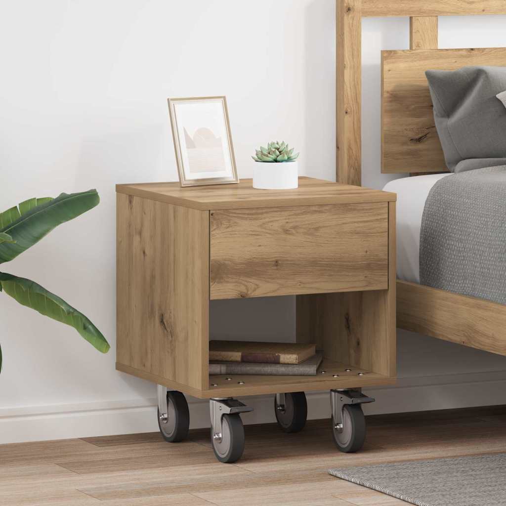891071_1.jpg vidaXL Nočný stolík 2 pcs Remeselný dub 40,5 x 40 x 48 cm – Obrázok 1