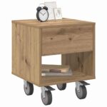 vidaXL Nočný stolík 2 pcs Remeselný dub 40,5 x 40 x 48 cm – Obrázok 3