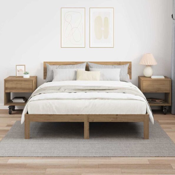 vidaXL Nočný stolík 2 pcs Remeselný dub 40,5 x 40 x 48 cm – Obrázok 4