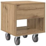 vidaXL Nočný stolík 2 pcs Remeselný dub 40,5 x 40 x 48 cm – Obrázok 9