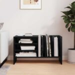 vidaXL Skrinka na gramofónové platne Čierny dub 78,5 x 35 x 45 cm – Obrázok 4