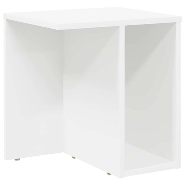 vidaXL Koncový stôl Biela 37 x 32 x 40 cm Kompozitné drevo – Obrázok 2