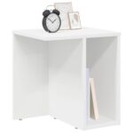 vidaXL Koncový stôl Biela 37 x 32 x 40 cm Kompozitné drevo – Obrázok 3