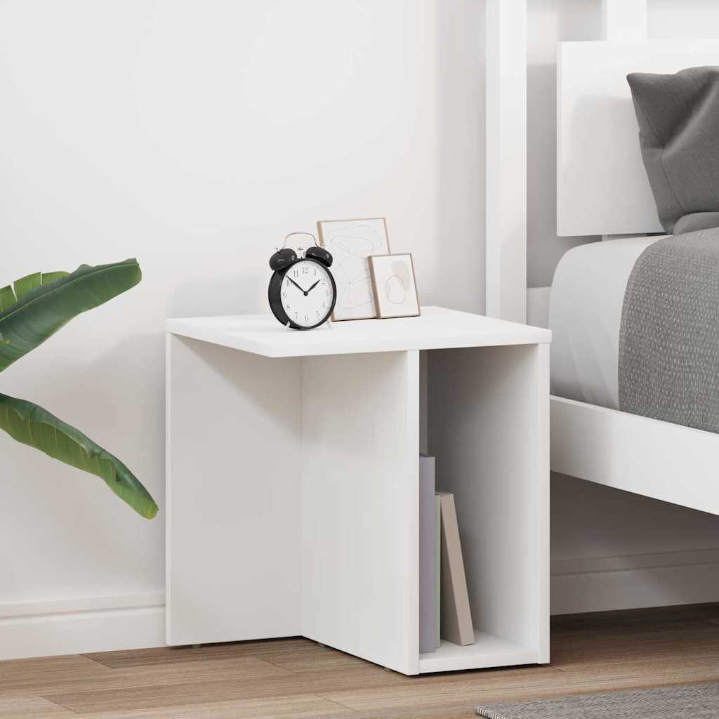 891081_1.jpg vidaXL Koncový stôl 2 pcs Biela 37 x 32 x 40 cm Kompozitné drevo – Obrázok 1