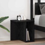 vidaXL Koncový stôl 2 pcs Čierny dub 37 x 32 x 40 cm Kompozitné drevo