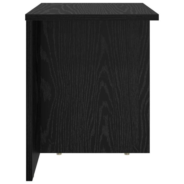vidaXL Koncový stôl 2 pcs Čierny dub 37 x 32 x 40 cm Kompozitné drevo – Obrázok 7