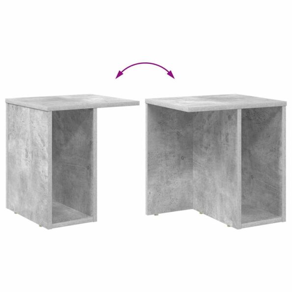 vidaXL Koncový stôl 2 pcs Betónová šedá 37 x 32 x 40 cm – Obrázok 11