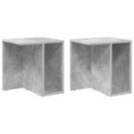 vidaXL Koncový stôl 2 pcs Betónová šedá 37 x 32 x 40 cm – Obrázok 2