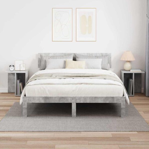 vidaXL Koncový stôl 2 pcs Betónová šedá 37 x 32 x 40 cm – Obrázok 4