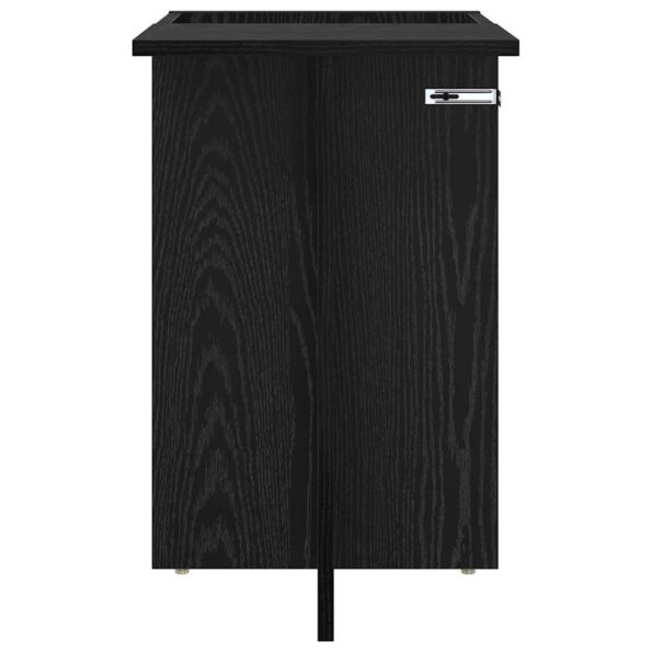 vidaXL Koncový stôl Čierny dub 35 x 40 x 55 cm Kompozitné drevo – Obrázok 5