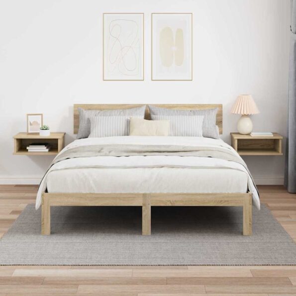 vidaXL Nočný stolík 2 pcs Sonoma dub 40 x 31 x 15 cm Kompozitné drevo – Obrázok 4