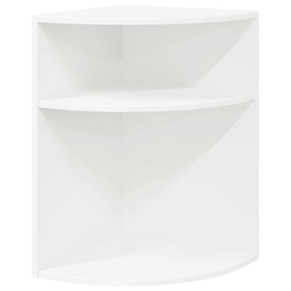 vidaXL Koncový stôl Biela 39,7 x 39,7 x 60 cm Kompozitné drevo – Obrázok 2
