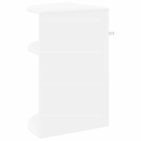 vidaXL Koncový stôl Biela 39,7 x 39,7 x 60 cm Kompozitné drevo – Obrázok 7