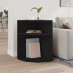 vidaXL Koncový stôl Čierna 39,7 x 39,7 x 60 cm Kompozitné drevo – Obrázok 4
