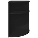 vidaXL Koncový stôl Čierna 39,7 x 39,7 x 60 cm Kompozitné drevo – Obrázok 5