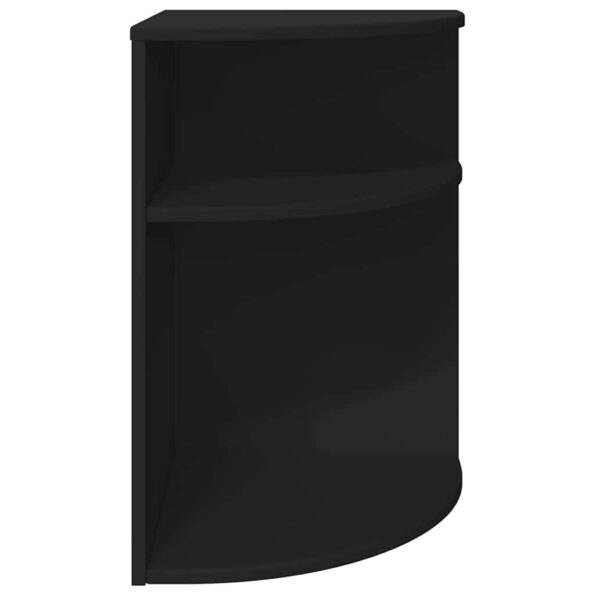 vidaXL Koncový stôl Čierna 39,7 x 39,7 x 60 cm Kompozitné drevo – Obrázok 5