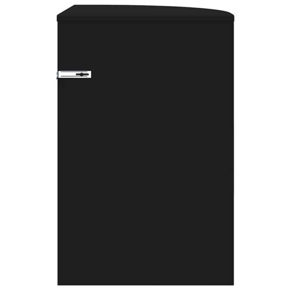 vidaXL Koncový stôl Čierna 39,7 x 39,7 x 60 cm Kompozitné drevo – Obrázok 6