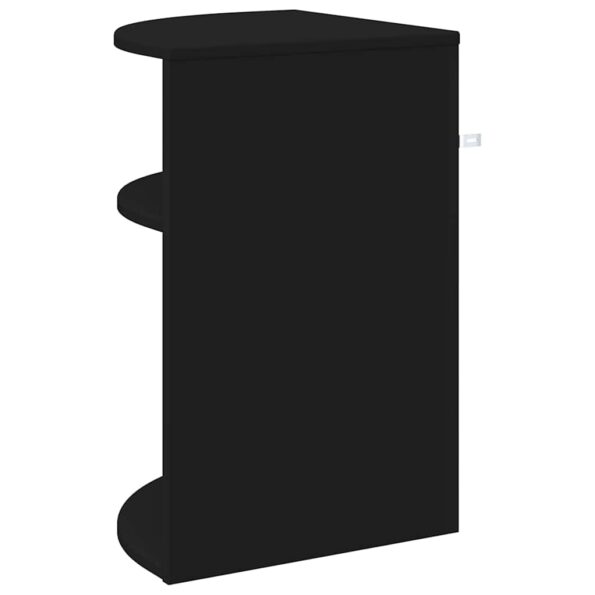 vidaXL Koncový stôl Čierna 39,7 x 39,7 x 60 cm Kompozitné drevo – Obrázok 7