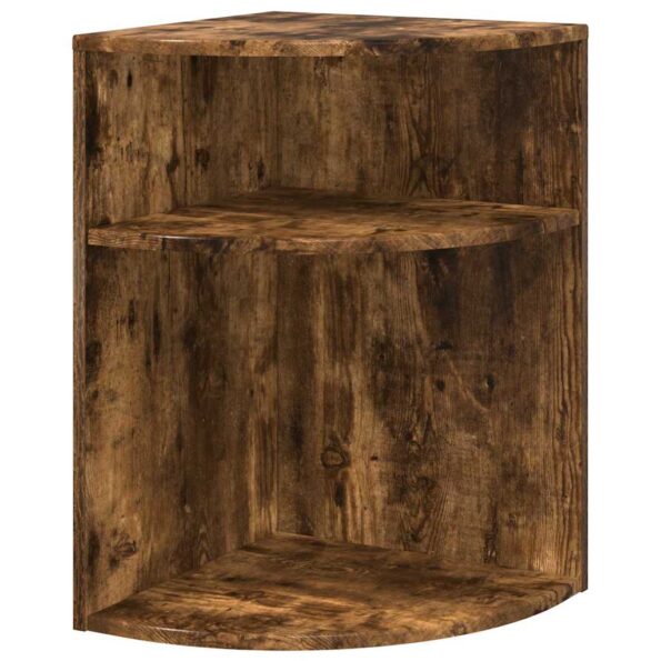 vidaXL Koncový stôl Dymová dub 39,7 x 39,7 x 60 cm Kompozitné drevo – Obrázok 2