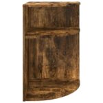 vidaXL Koncový stôl Dymová dub 39,7 x 39,7 x 60 cm Kompozitné drevo – Obrázok 5