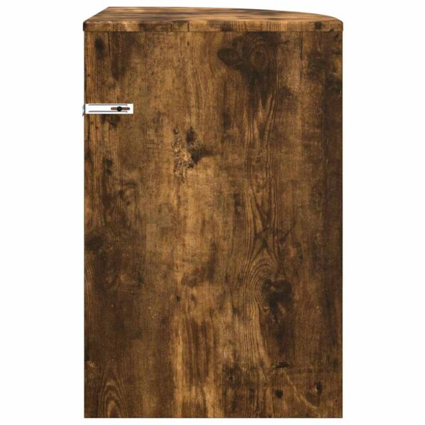 vidaXL Koncový stôl Dymová dub 39,7 x 39,7 x 60 cm Kompozitné drevo – Obrázok 6
