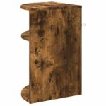 vidaXL Koncový stôl Dymová dub 39,7 x 39,7 x 60 cm Kompozitné drevo – Obrázok 7