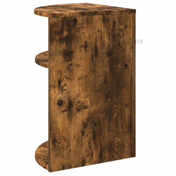 vidaXL Koncový stôl Dymová dub 39,7 x 39,7 x 60 cm Kompozitné drevo – Obrázok 7