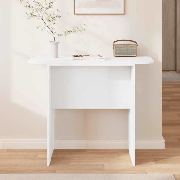 vidaXL Konzolový stôl Biela 93 x 40 x 75 cm Kompozitné drevo – Obrázok 4