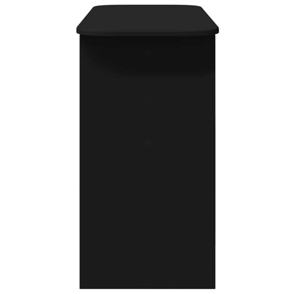 vidaXL Konzolový stôl Čierna 93 x 40 x 75 cm Kompozitné drevo – Obrázok 6