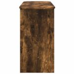 vidaXL Konzolový stôl Dymová dub 93 x 40 x 75 cm Kompozitné drevo – Obrázok 6